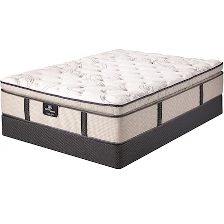Full Super Pillow Top Mattress and Motion Select Adjustable Base